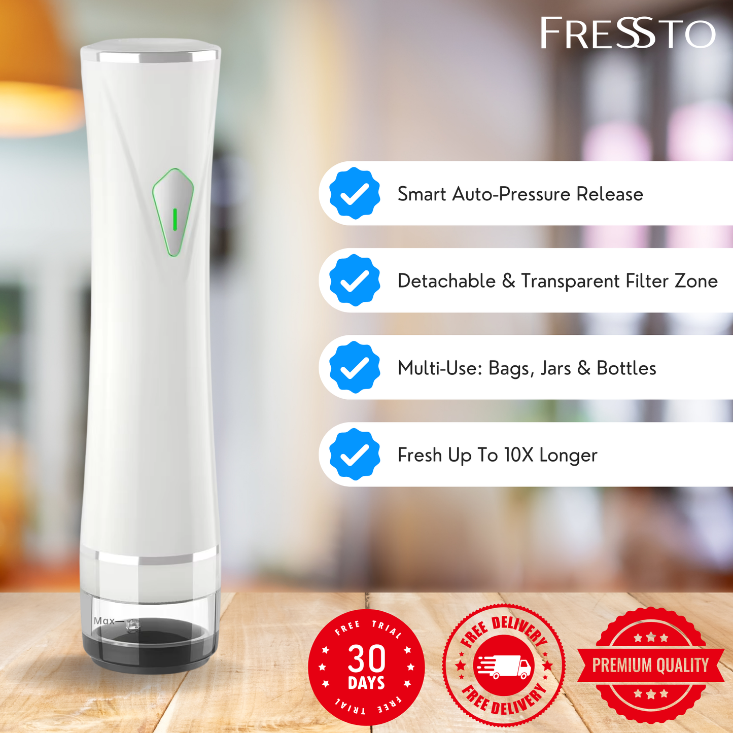 Fressto™ – Portable Vacuum Sealer
